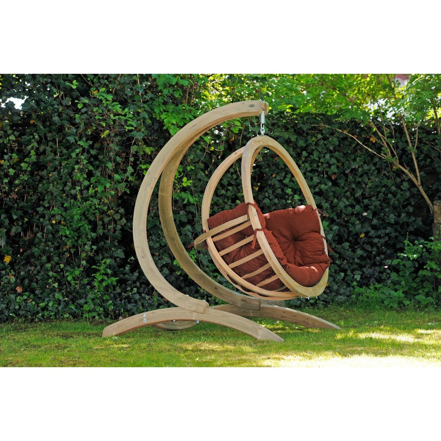 Globo Single Terracotta Hanging Chair - Amazonas Online UK