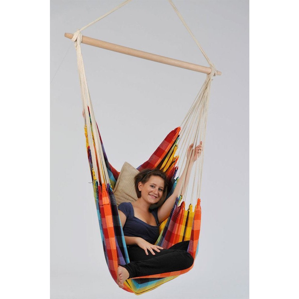 Brasil Rainbow Hammock Chair - Amazonas Online UK